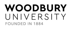 Logo van Woodbury University