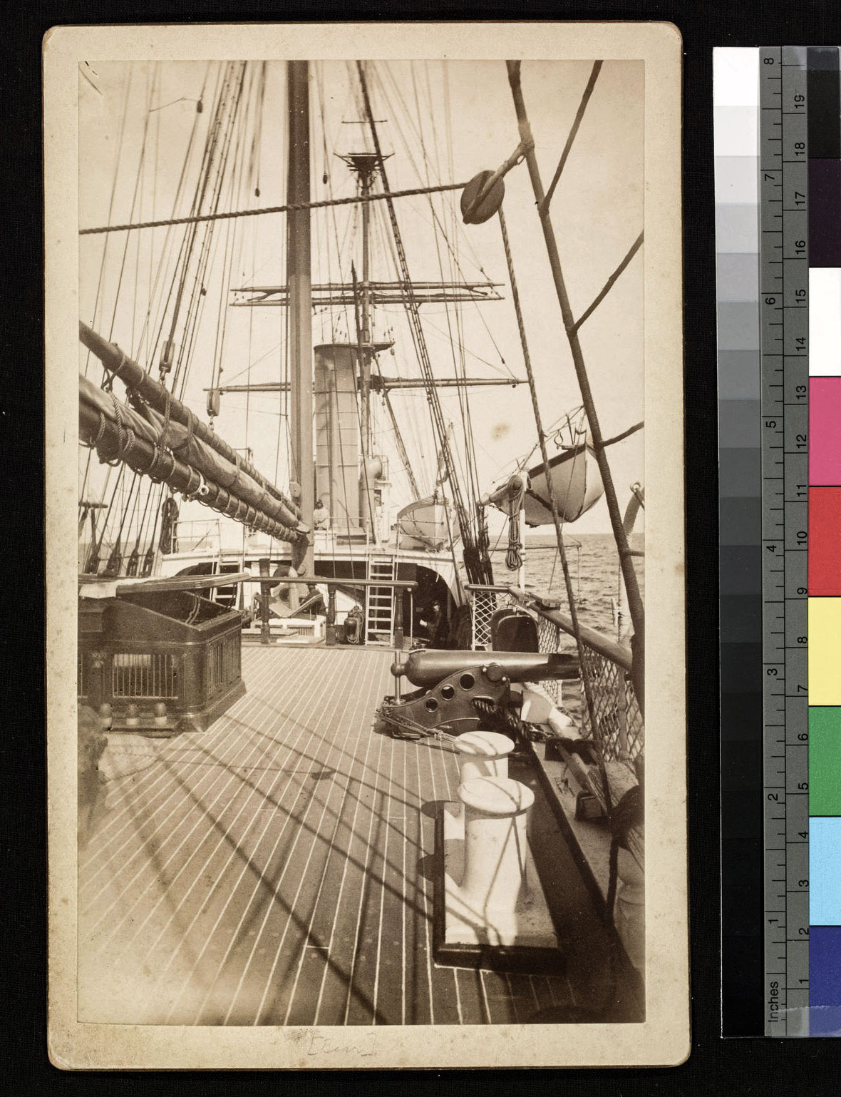 Foto van het dek van de Bear, Huntington Digital Library