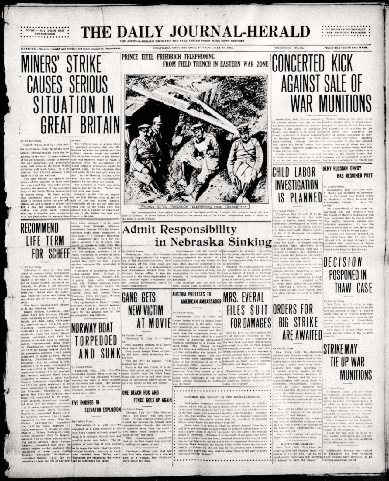 The Daily journal-herald. (Delaware, Ohio), 1929-02-11, Ohio Memory